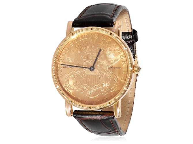 Corum Córum $20 Coin Coin Watch Reloj para hombre en 18K oro amarillo  ref.1216221