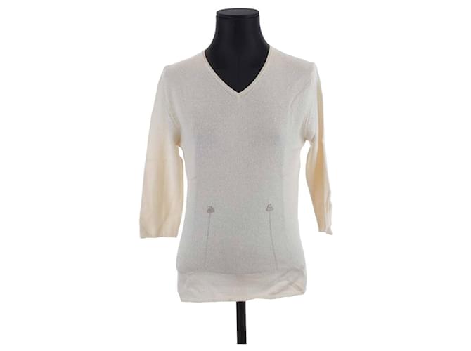 Chanel Silk sweater White  ref.1216257