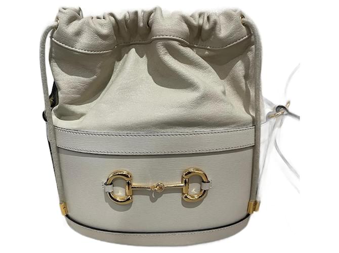 GUCCI  Handbags T.  leather White  ref.1216266
