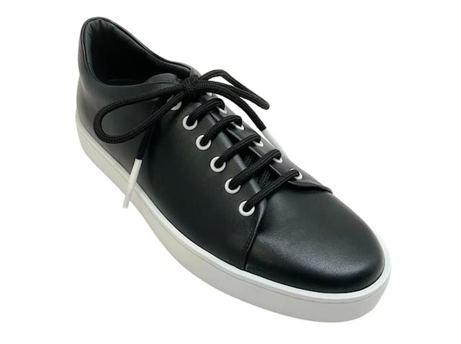 Manolo Blahnik Semanada-Sneaker aus schwarzem Leder  ref.1216314