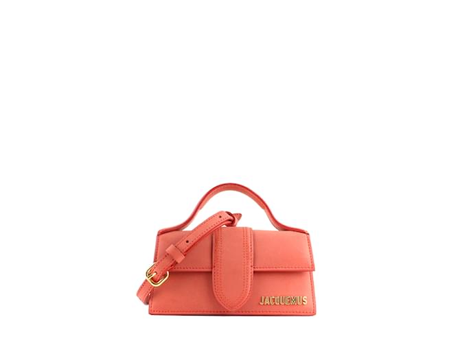 JACQUEMUS  Handbags T.  leather Orange  ref.1216381