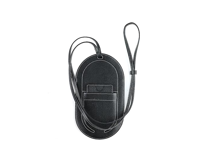 Hermès HERMES  Handbags T.  leather Black  ref.1216393