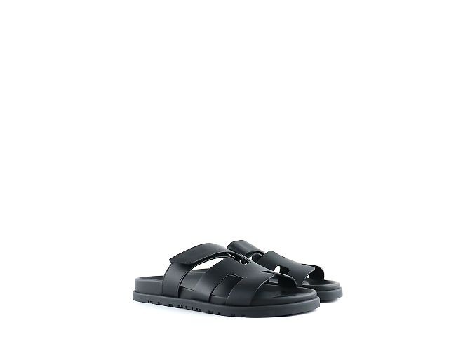 Hermès HERMES Sandalen T.EU 38.5 Leder Schwarz