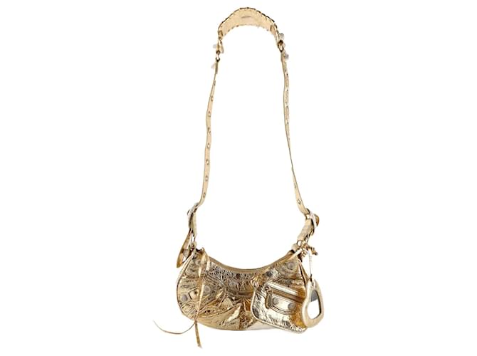 BALENCIAGA  Handbags T.  leather Golden  ref.1216417