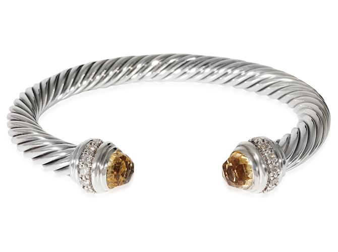 David Yurman Cable Bracelet With Citrine in Sterling Silver 0.41 ctw  ref.1216426