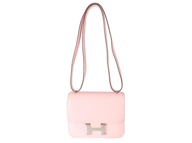 Hermès Rose Sakura Swift Constance 18 PHW Pink Leather  ref.1216471