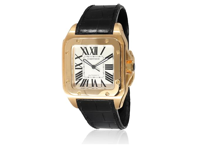 Cartier Santos 100 W20071Y1 Men's Watch In 18kt yellow gold  ref.1216497