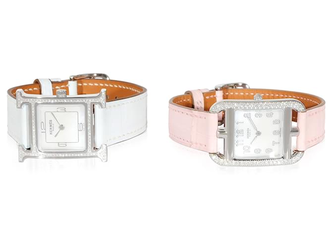 Hermès Set - Cape Cod CC1.232C & Heure HHI.235C Watches in Stainless Steel  ref.1216530