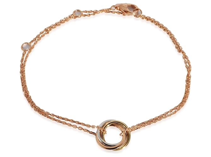 Bracelet Cartier Trinity, OR BLANC, Or rose, jaune or  ref.1216531