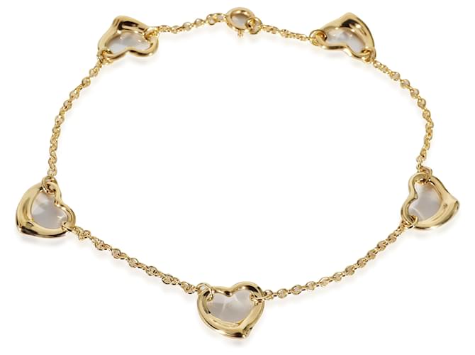 TIFFANY & CO. Elsa Peretti Open Heart 5 Station Bracelet in 18k yellow gold  ref.1216572