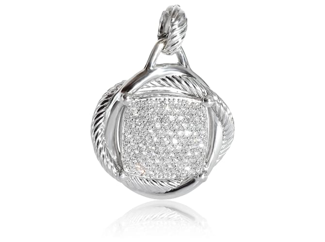 Pingente de diamante David Yurman Infinity em prata esterlina 1.47 ctw  ref.1216577