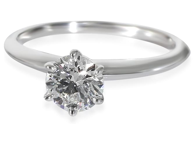 TIFFANY & CO. Anel de noivado solitário de diamante em platina G VVS2 0.9 ctw  ref.1216583