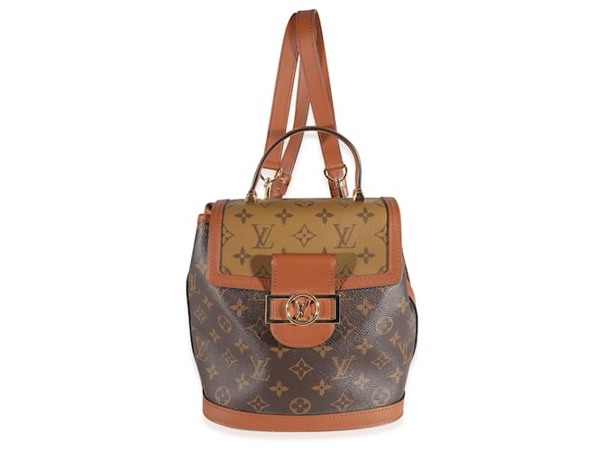 Louis Vuitton Monogram Reverse Canvas Dauphine Backpack Brown Cloth  ref.1216605