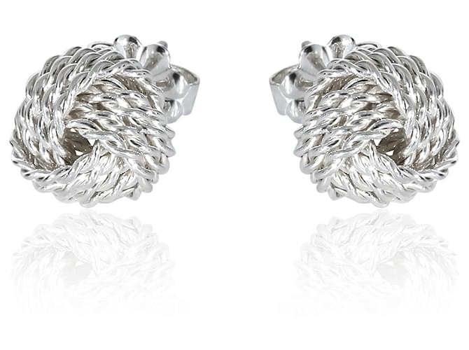 TIFFANY & CO.Tiffany Twist Knot  Earrings in Sterling Silver  ref.1216617