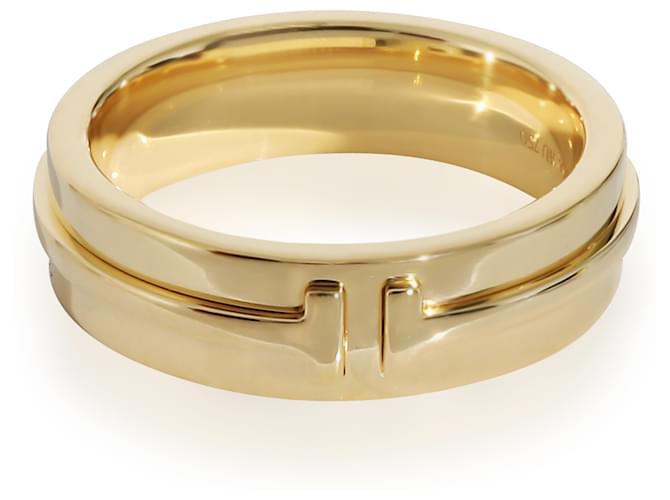 TIFFANY & CO. Anel largo em T 18K Yellow Gold Ouro amarelo  ref.1216633