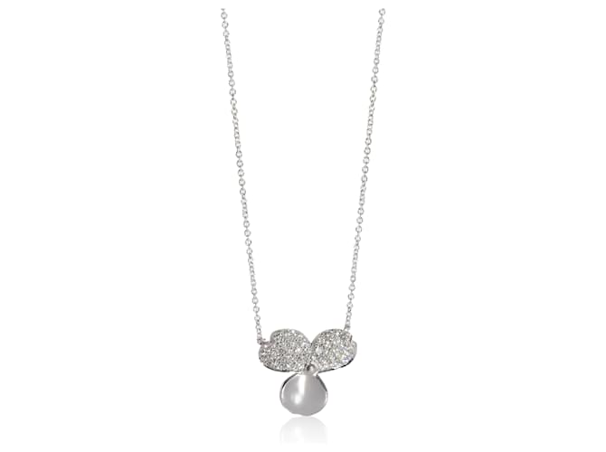 TIFFANY & CO. Ciondolo con diamanti fiori di carta in platino 0.33 ctw  ref.1216639