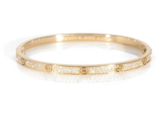 Cartier love bracelet, Small model, Paved (Yellow gold)  ref.1216640