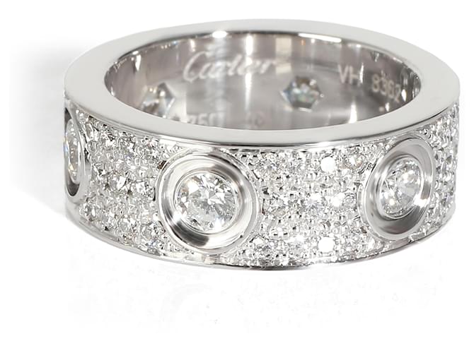 Cartier Love Bague pavée de diamants en 18K or blanc 1.26 ctw  ref.1216671