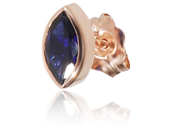 Autre Marque Marquise Shaped Lab Created Sapphire Single Stud in 14k Rose Gold 0.28 ct Pink gold  ref.1216682