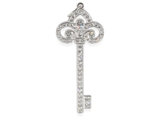 Tiffany & Co TIFFANY Y COMPAÑIA. Colgante Tiffany Keys en platino 0.33 por cierto  ref.1216685