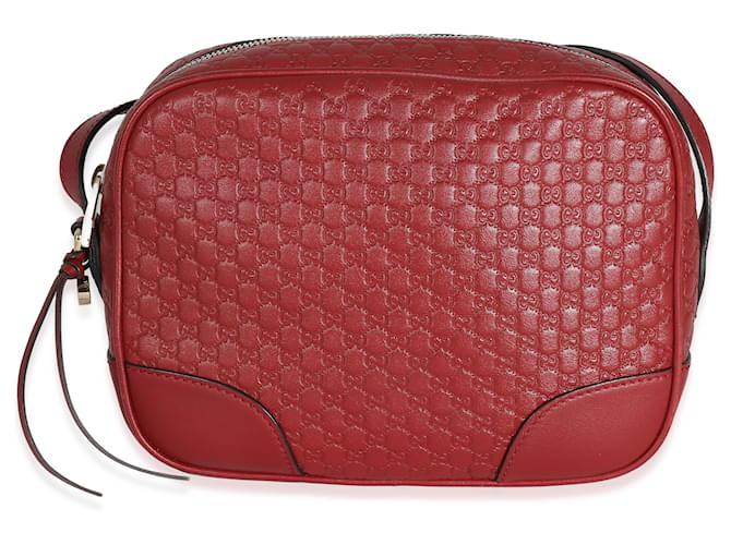 Gucci Red Microguccissima Leather Mini Bree Messenger  ref.1216700