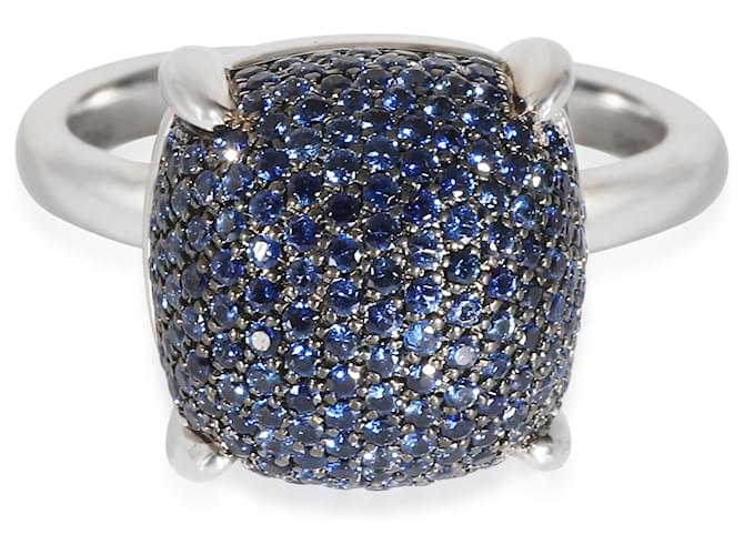 TIFFANY & CO. Paloma Picasso Sugar Stack Blue Sapphire Ring in 18K white gold  ref.1216702