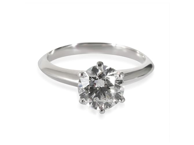 TIFFANY & CO. Solitaire Diamond Engagement Ring in Platinum  H VVS1 1.34 ctw  ref.1216735