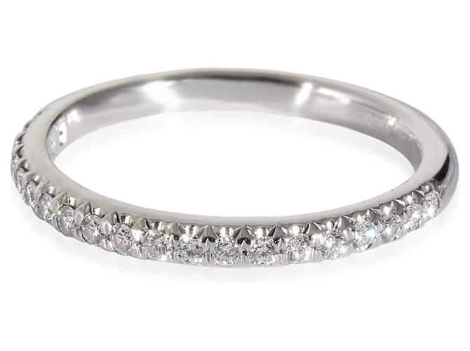 Tiffany & Co TIFFANY Y COMPAÑIA. Alianza de boda de media eternidad con diamantes Soleste en platino 0.17 por cierto  ref.1216738