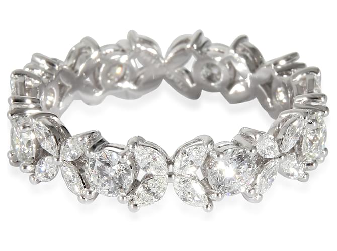 TIFFANY & CO. Anello Victoria con diamante in platino 1.93 ctw  ref.1216745