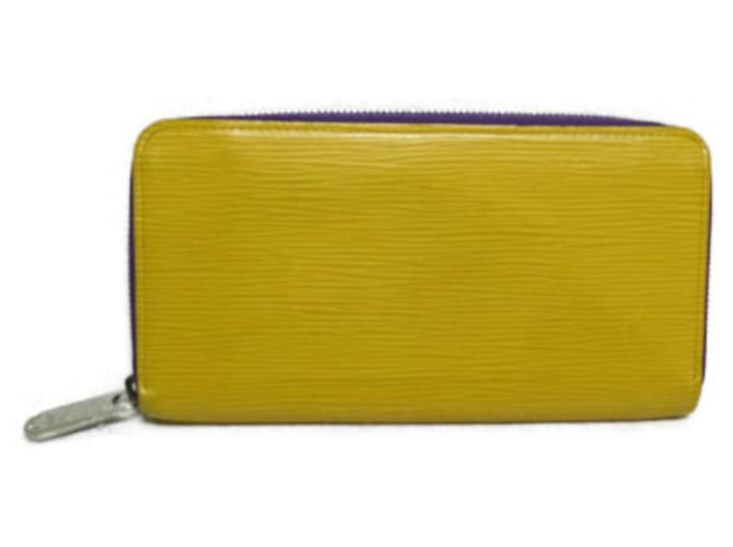 Louis Vuitton Zippy Wallet Yellow Leather  ref.1216876