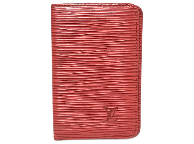 Louis Vuitton Brazza Rot Leder  ref.1217002