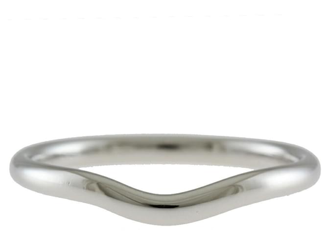 Tiffany & Co Curved band Silvery Platinum  ref.1217050