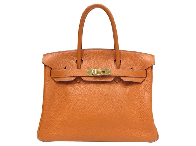 Hermès HERMES BIRKIN Cuir Orange  ref.1217073