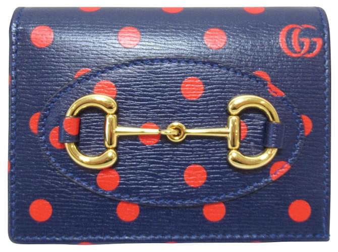 gucci Navy blue Leather  ref.1217160