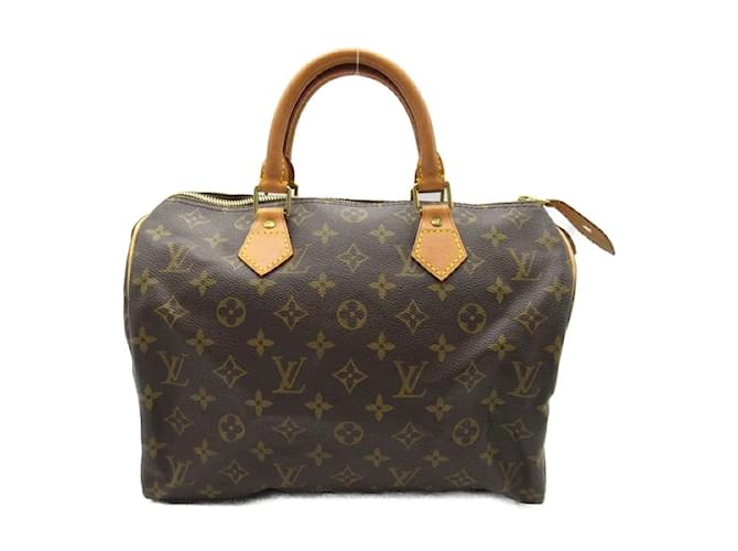 Louis Vuitton Monogram Speedy 30 M41526 Brown Cloth  ref.1217329