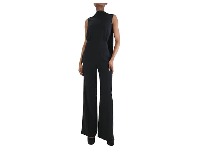 Céline Black tailored pleated jumpsuit - size FR 36 Acetate  ref.1217356