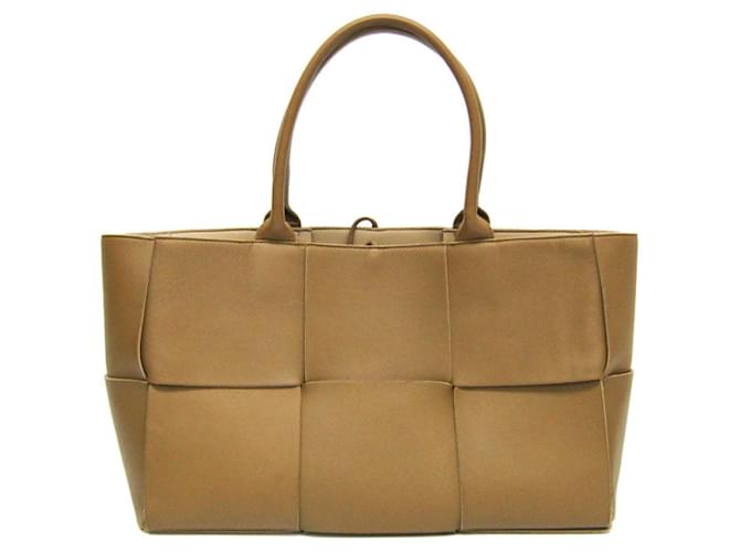 Bottega Veneta Arco Camello Cuero  ref.1217457