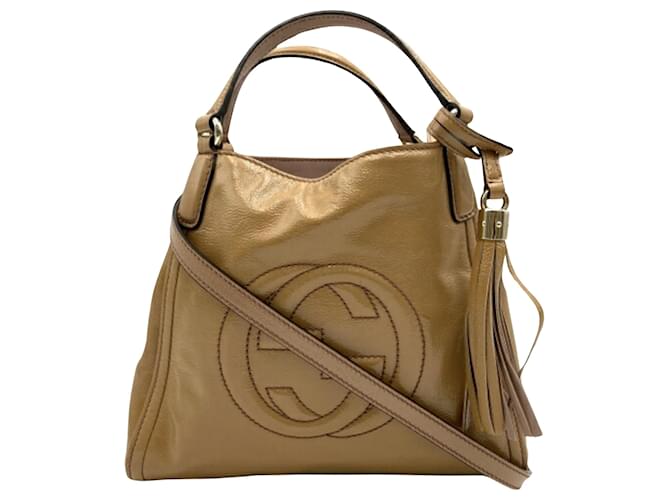 Gucci Soho Beige Patent leather  ref.1217512