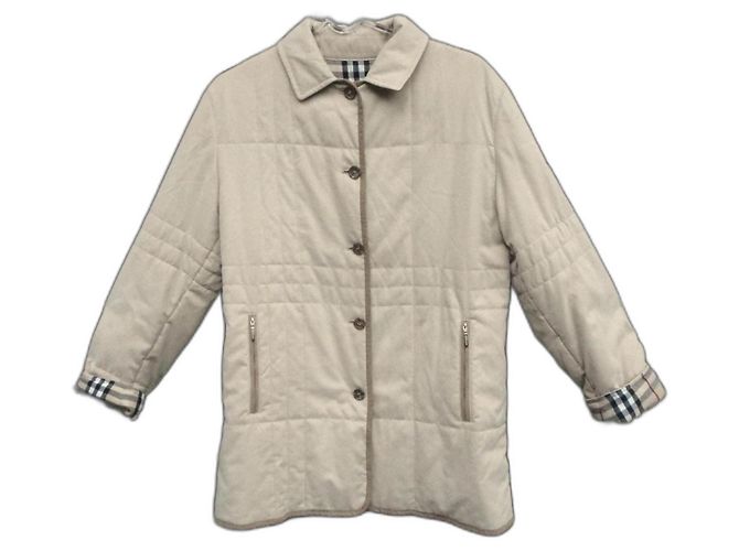 Burberry quilted jacket size 40 Eggshell
