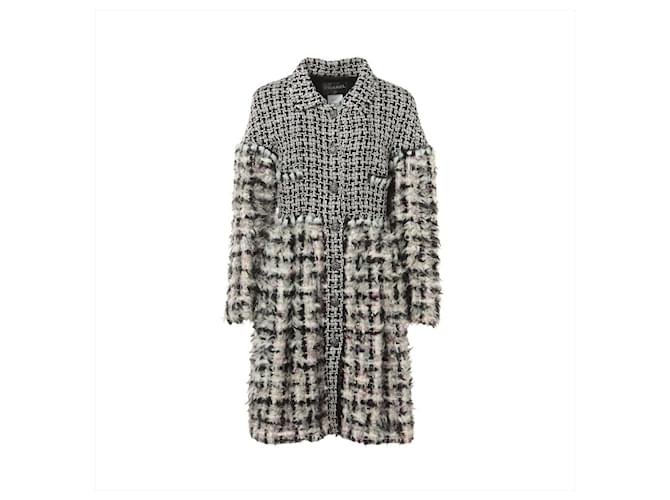 Chanel 10K$ Fluffy Tweed Coat with CC Jewel Buttons Multiple colors  ref.1217639