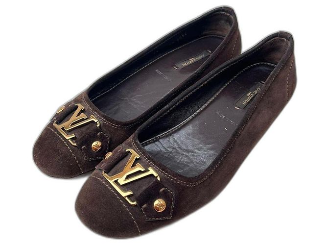 Mocassins plats Louis Vuitton Marron