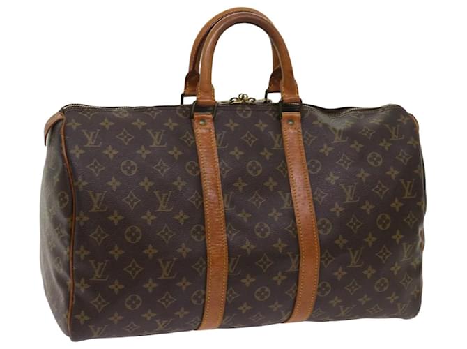Louis Vuitton-Monogramm Keepall 45 Boston Bag M.41428 LV Auth 63516 Leinwand  ref.1217671