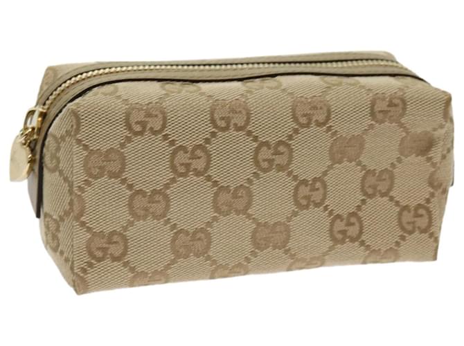 GUCCI GG Canvas Pouch Beige 153228 Auth bs11419  ref.1217695