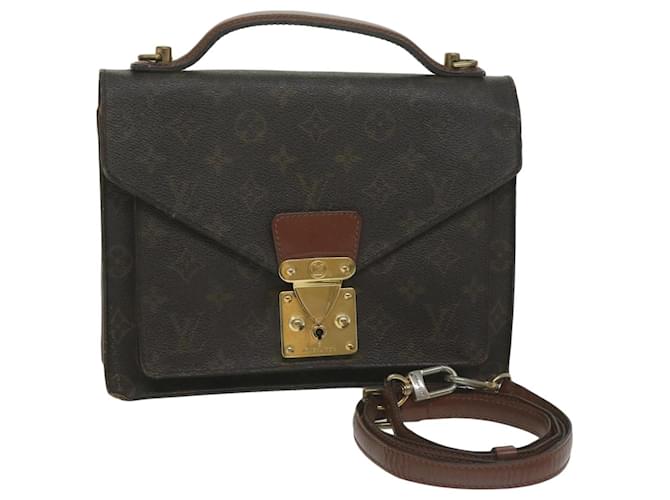 Louis Vuitton Monogram Monceau 28 Hand Bag 2way M51185 LV Auth 63495 Cloth  ref.1217724