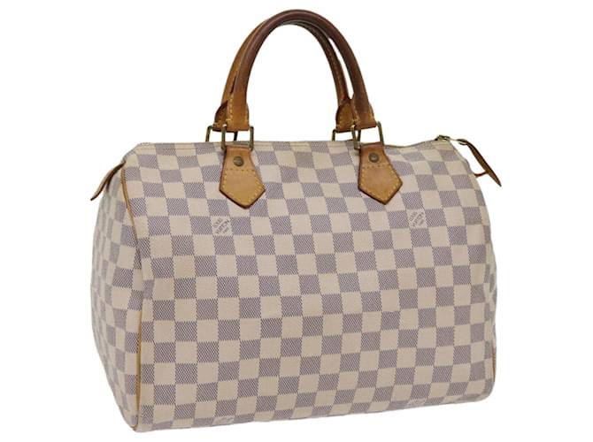 Louis Vuitton Damier Azur Speedy 30 Hand Bag N41533 LV Auth 63374  ref.1217739