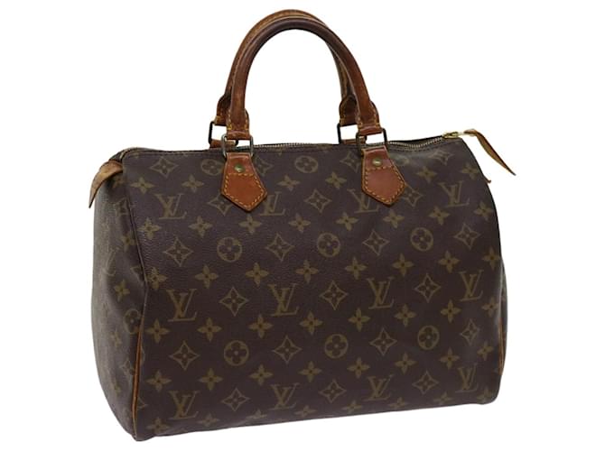 Louis Vuitton Monogram Speedy 30 Hand Bag M41526 LV Auth 63120 Cloth  ref.1217787