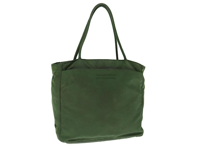 PRADA Hand Bag Nylon Green Auth 63703  ref.1217802