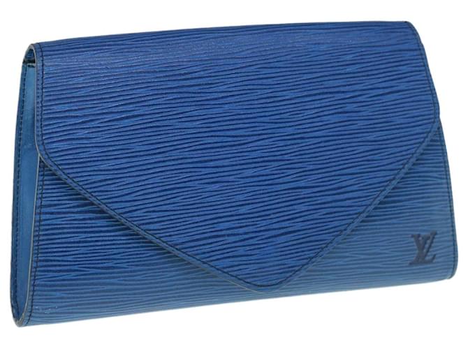 LOUIS VUITTON Epi Art Deco Clutch Bag Blue M52635 LV Auth 63271 Leather  ref.1217805