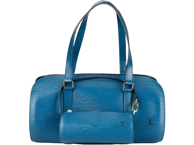 Borsa a mano Louis Vuitton in pelle Epi blu Papillon Tela  ref.1217818