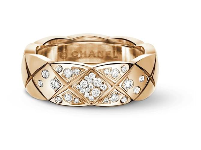 Chanel Rings Golden Pink gold  ref.1217846
